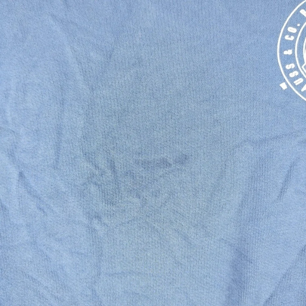 Levi's Sweatshirt Mens 2XL Blue Crewneck Pullover Sleeve Logo Graphic Fleece
